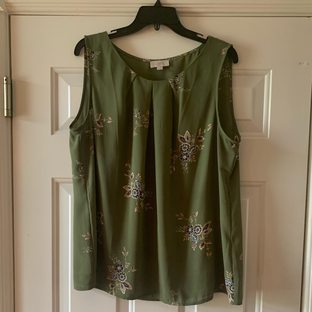 Loft Outlet XL sleeveless dress shirt